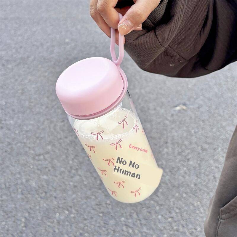 CANAMEK Nơ Nhựa Cốc Nước Sinh Viên Di Động Lạnh Uống Cà Phê Nước Sữa Di Động Dung Tích Lớn Cốc Nước CSF
