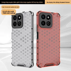 ốp lưng Nhà máy thích hợp cho vỏ điện thoại di động Huawei Mate70pro, vỏ bảo vệ chống rơi dòng Honor trong suốt tổ ong