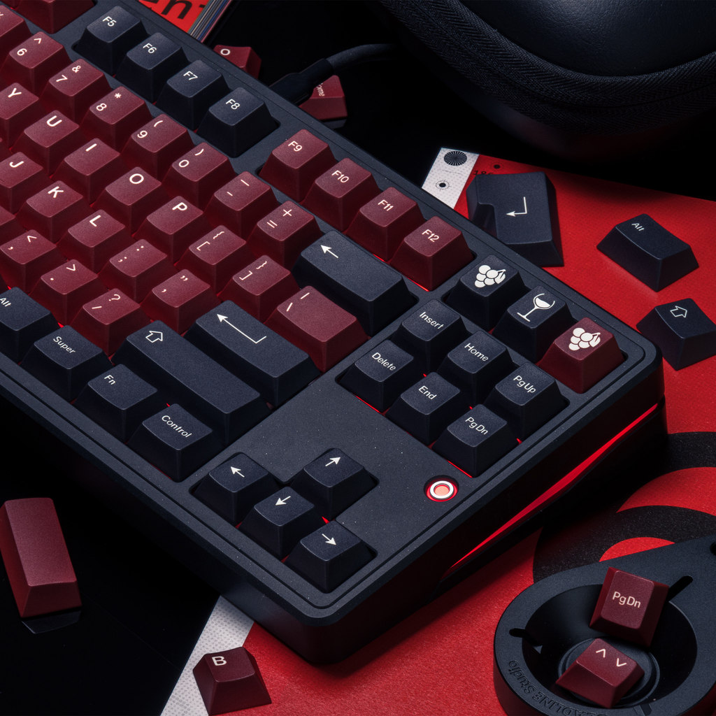GMK Burgundy Clone Keycaps Chất liệu PBT Cherry Profile 1.7mm Nhuộm dày phụ Bàn phím cơ Keycaps | BigBuy360 - bigbuy360.vn