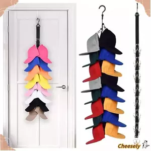 Giá sắp xếp mũ CHEESELY, Giá treo đồ lặt vặt Giá đỡ nắp lưu trữ, Giá đỡ đa chức năng Mũ bền Nhà tổ chức tại nhà