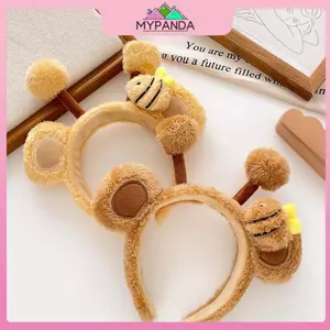 MYPANDA Ong Dễ Thương, Sáng Tạo Động Vật, Mũ Hoạt Hình Sang Trọng, Kẹp Tóc Rửa Mặt Siêu Dễ Thương, Chương Trình Ảnh Ngộ nghĩnh, s.