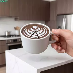 QEARY Cà Phê Tràn Đồ Chơi Fidget, Kích Thước Di Động Mini Điêu Khắc 3D In Hình Tràn Cà Phê Fidget, Chất Liệu Nhựa Thiết Kế Thực Tế Tràn Hiệu Ứng Đổ Cốc Cà Phê Đồ Chơi Cảm Giác