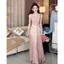 Sương mù màu hồng Phong cách mới Xuân hè Phong cách Pháp Sang trọng Nghệ thuật Sinh viên Lãng mạn Sling Váy dài Bộ đồ
