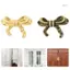 SUIT Đồng Thau Trang Trí Nơ Cà Vạt Tủ Quần Áo Núm Đồng Nơ Hình Tủ Tay Cầm Cho Phòng Ngủ Tủ Quần Áo Và Bảo Quản Cabine