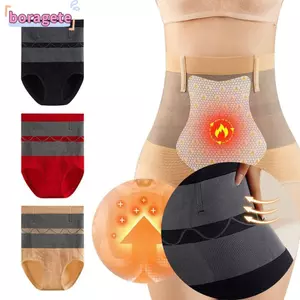 Quần Lót Thắt Lưng BORAGETE, Bảo Vệ Eo Dây Thắt Lưng Cao, Mềm Mại Độ Đàn Hồi Cao Ấm Áp Định Hình Quần Lót Thể Thao
