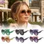 Kính râm lái xe RTJIFSS, Kính râm tròn cỡ lớn bảo vệ UV400 đơn giản, Kính râm thể thao ngoài trời cổ điển đa năng thời trang dành cho nam giới