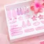 BRBRAA 80 Chiếc Kẹp Móng Vuốt Hoa, Bộ Phụ Kiện Tóc Macaron Ngọt Ngào, Dây Buộc Tóc Co Giãn Dễ Thương Sang Trọng Cho Nữ Bé Gái