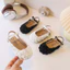 Giày Sandal Bé Gái Thiết Kế Lưới Thêu Hình Lá Phong Cách Hàn Quốc, Giày Rọ Trẻ Em Đế Mềm Chống Trượt Cao Cấp