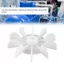 Belleshopp Quạt máy nén khí 5,3 inch Trục 14mm Bộ phận thay thế lưỡi động cơ trực tiếp để sửa chữa bảo trì hệ thống làm mát