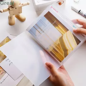 Sách lưu trữ bỏ túi TUYỆT VỜI, Thư mục A6 bằng nhựa 40 trang, Sách sưu tập hóa đơn trong suốt dành cho sinh viên