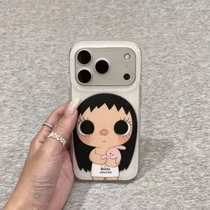 Thỏ nhỏ mèo tím mềm mại, Tiểu Ngọc, phù hợp với vỏ điện thoại 17 pro, 161513 trái