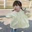 Medium Big Kids (90-150) Áo khoác ngoài mùa xuân Áo sơ mi Hàn Quốc Phong cách mùa xuân thu Phong cách Preppy