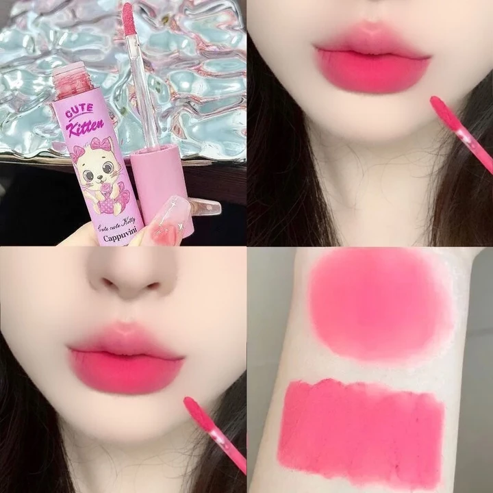 son bóng son bóng lì lâu trôi Tiệc Sinh Viên Giả Mặt Hàn Quốc Màu ổi Son Môi Cô Gái Trang Điểm Môi Hồng Bùn Môi Glaze Dopamine Trẻ Hóa Da