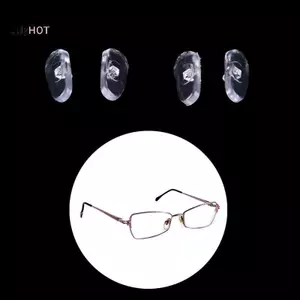 JULYHOT 50 Cặp Miếng Đệm Mũi Silicon Hình Bầu Dục Vít Cho Kính Mắt Mới, Massivedeals