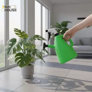 Ấm đun nước áp suất PlumHOUSE, Chậu tưới cây trong vườn bằng nhựa, Đồ dùng làm vườn 1L Có thể điều chỉnh 2 trong 1 Hoa er Home VN