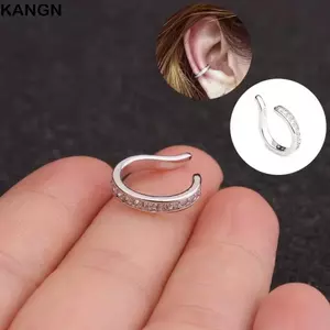Kẹp sửa tai KANGN, Bông tai kẹp phong cách Punk Rock không gây dị ứng, Thời trang thoải mái có thể tái sử dụng Không có lỗ Kẹp tai đeo hàng ngày