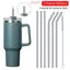 ITRUMPET 1 Ống Hút Cốc, Ống Hút Inox Bạc 6mm 8mm, Ống Hút Thẳng Bền Đẹp Uống Ống Hút Thay Thế Có Thể Tái Sử Dụng Cho 30oz 40oz Tyeso Cup
