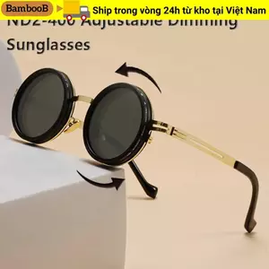 Kính râm phân cực BAMBOOB, Bộ lọc ND ND ND2-400 Kính mờ có thể điều chỉnh, Thời trang 9 cấp UV400 có kính râm câu cá ngoài trời