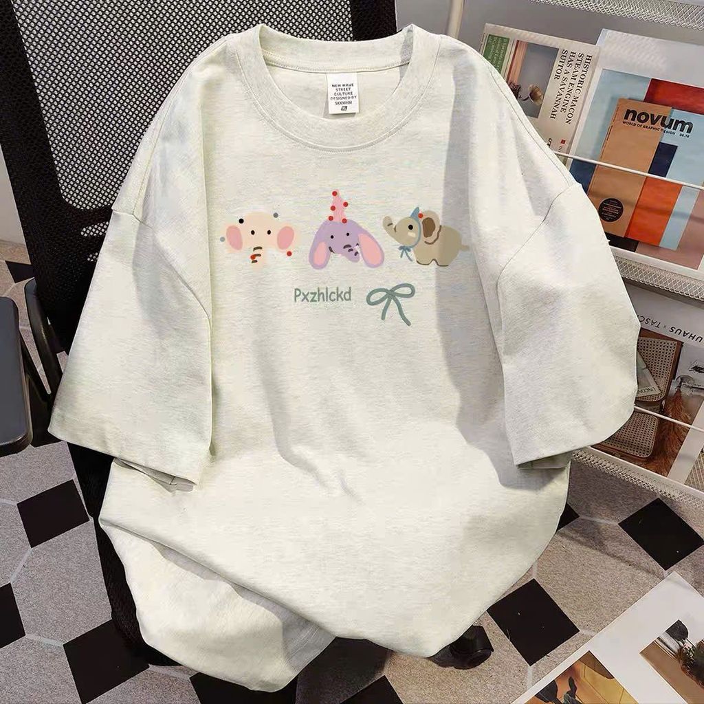 Bộ quần đùi cộc ngắn  màu đen dây to,+ mix áo phông unisex họa tiết hình mèo cuteee