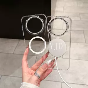 Ốp YJD Cho Huawei Nova 15 Max PC Độ Trong Suốt Cao Cứng Thu Hút Từ Tính Vỏ Điện Thoại Chống Rơi