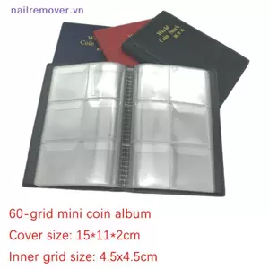 60 Nhà Thơ Connings Bộ Sưu Tập Album Mini Penny Túi Bảo Quản Thu Tiền Người Tổ Chức Quà Tặng Hộp Đựng Album MỚI