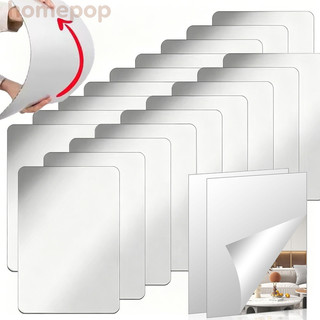 1 / 4 Bộ Gương Trang Điểm Acrylic Linh Hoạt Không Khung - Miếng Dán Tường Gương Không Kính An Toàn DIY Trang Trí Nhà