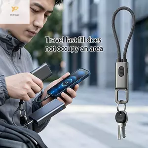 Cáp bện PPY 60W siêu nhanh Type C sang Type C có dây buộc cho điện thoại
