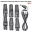 8 Chiếc Dây Nguồn 5V Sạc Thay Thế USB Adapter Cáp DC Chuyển Đổi Đa Năng Cho Mọi Loại Máy Cạo Râu Điện Cắt Tóc