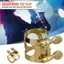 Dây buộc Saxophone MCODECOVED, Chất liệu đồng thau vít có thể điều chỉnh Kẹp đầu Saxophone, Kẹp ống ngậm Vít đôi buộc được đánh bóng rỗng Cắt dây buộc bằng đồng thau Tenor Saxophone