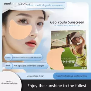 VFZ 5 Cặp Uv Mặt Miếng Dán Golf Chống Nắng Miếng Dán Dưỡng Ẩm Thoáng Khí Chống Nắng Mặt Miếng Dán Cho Golf Đi Biển Du Lịch OTE