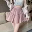 Váy ngọt ngào dành cho nữ Mùa hè Phong cách mới Siêu cổ tích Streamer Gạc lưng cao mỏng hơn Nhìn màu trơn Váy ngắn xếp li mượt mà phù hợp