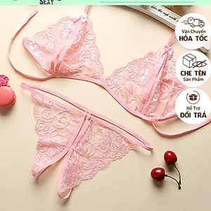 BK002 Set bộ bikini ren 2 mảnh lọt khe sexy, quyến rũ - Kelly Wang