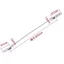 Cửa sổ bằng thép không gỉ 304 Dây chống rơi Dây thép Dải chống rơi Cửa sổ phẳng Phụ kiện thiết bị chống rơi Cửa sổ cửa Chuỗi chống rơi 4R