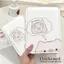 Gương gấp in cô gái cùng heo dễ thương, gương trang điểm mini tiện lợi cho phòng kýtúc