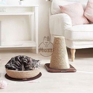 Nôi tròn Trụ dây thừng tam giác CattyMan cho mèo cào