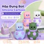 Hộp Đựng Bút Silicone Cartoon – Mẫu Bóng Đá Đáng Yêu, Có Thể Mở Rộng, Chống Nước – Góc học tập & làm việc sinh động