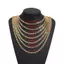 Vòng cổ màu vàng BRABRAA, Vòng cổ mạ vàng phong cách đá kim loại, Vòng tay mạ vàng nhiều kích cỡ thời trang dành cho nam giới