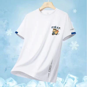 Yonex Mùa Hè Đơn Giản Thoáng Khí Nam Nữ Chạy Bộ Và Đi Xe Đạp Thể Thao Lưới Nửa Tay Top Ice Silk Khô Huấn Luyện Ngoài Trời Thể Thao Giải Trí Áo Thun