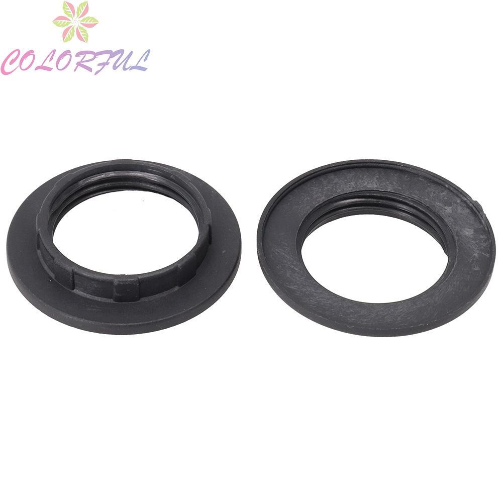 Versatile Lamp Holder Adapter E14/E27 Collar Ring for Black or White Lamp Shades