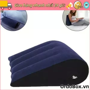 Gối Silicon ORDOBOX, PVC Flocking Tam Giác Xi Lanh Nêm Magic Cushion, Quà Tặng Mềm Bơm Hơi Xanh + Đen Đệm Thư Giãn Nhà