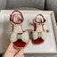 Giày sandal công chúa cao gót nơ đỏ phong cách mới mùa hè cho bé gái
