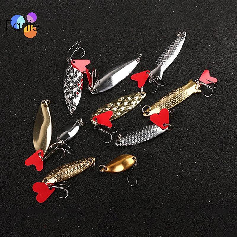 < shicong222 > 5 Cái / bộ Kim Loại Jig Muỗng Spinner Mồi Câu Cá Wobbler Mồi Bộ Câu Chuyện Câu Cá Bộ Mồi Câu Cá Mồi Câu Cá mới