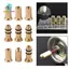 3 Miếng Butan Đổ Bộ Chuyển Đổi Khí Nạp Lại Bộ Chuyển Đổi Đồng Thau Đầu Bơm Hơi Có Cổng Phụ Kiện Bình Gas Bộ Chuyển Đổi Bình Gas