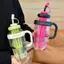 Bình Nước Nhựa Trẻ Em 1300ML Cốc Dễ Thương Dung Tích Lớn Có Ống Hút Cho Trường Du Lịch Thể Thao