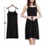 ECK Nữ Màu Trơn Đầm Camisole Spaghetti Dây Dài Tank Top Slip Mini Dress HOT