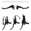 Tay cầm phanh thủy lực PYCOU, Máy bơm phanh dầu công suất 103 / 120mm dài que đen, Tay cầm phanh xe đạp kim loại hợp kim nhôm chất lượng cao cho đòn bẩy phanh XOD