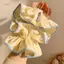 PNPIA- Sọc Lớn Ruột Scrunchie Thoáng Khí Thoải Mái Thời Trang Phụ Kiện Tóc Cho Bé Gái Dailymute