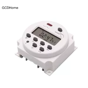 GCDHome CN101A 12V 24V 110V 240V LCD kỹ thuật số Hẹn giờ công tắc Rơle HOT
