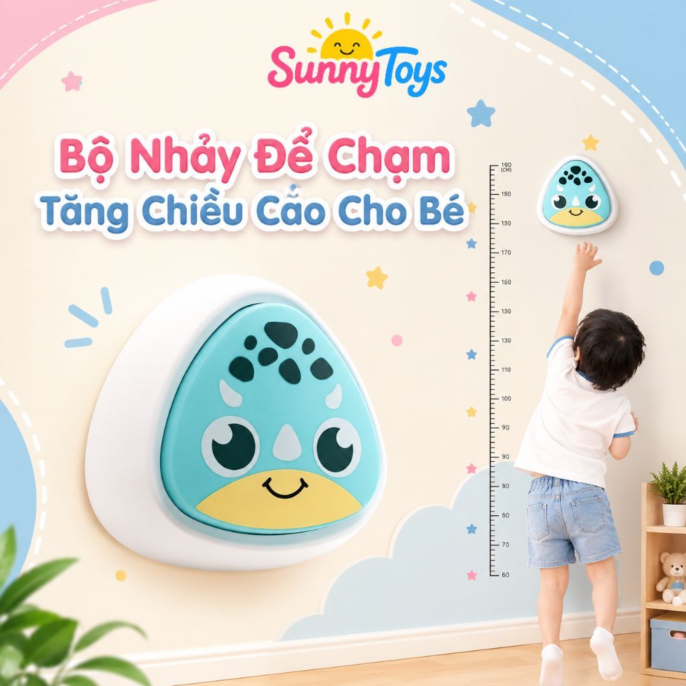 Đồ Chơi Chạm Nhảy Cảm Biến SunnyToys - Có Nhạc Tiếng Việt, Đèn Sáng Cho Bé Chơi Vận Động