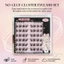 Lông mi giả tự dính Tự nhiên 3D C Curl Sợi đen 9-13mm Chiều dài hỗn hợp Trang điểm mắt có thể tái sử dụng